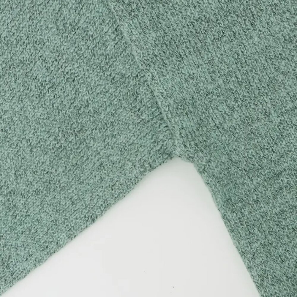 Women's Plus Color Block Long Sleeve V Neck Floral Trim Casual Sweater - Picture 4 of 6